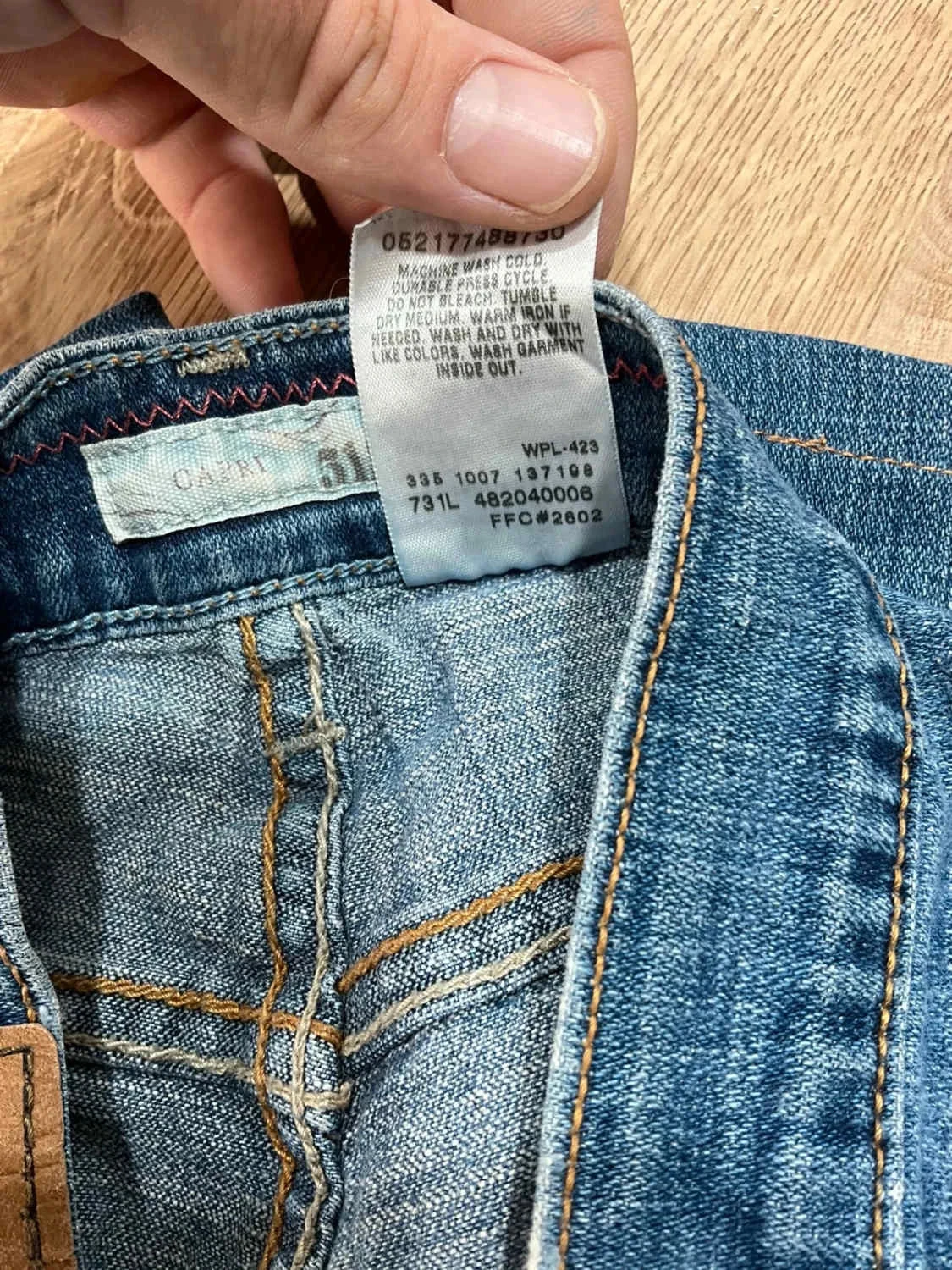 Short Levi's Capri Taille 4 Vintage Femme Coton Bleu Slv015 – photo 11